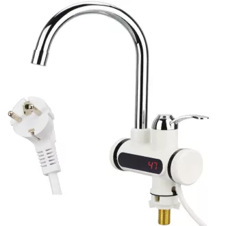 Rubinetto scaldacqua con display LED e connessione verticale