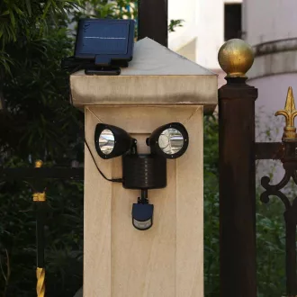   Lampada solare a doppio sensore di movimento - 22 LED, 150 lumen, impermeabile IP44