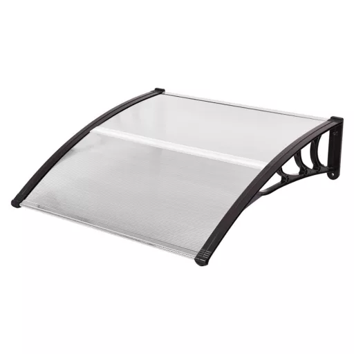 Tenda in policarbonato resistente alle intemperie - 120x90 cm - Nera