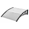 Tenda in policarbonato resistente alle intemperie - 120x90 cm - Nera