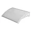 Tenda in plastica - Policarbonato resistente alle intemperie - 120x90 cm - Bianco