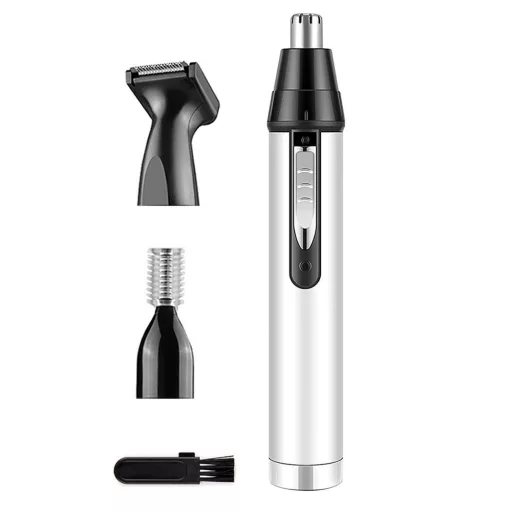 Rasoi per peli del viso 3-in-1 con lame in acciaio inossidabile e design ricaricabile