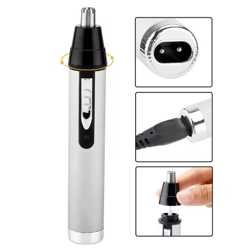 Rasoi per peli del viso 3-in-1 con lame in acciaio inossidabile e design ricaricabile