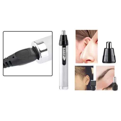 Rasoi per peli del viso 3-in-1 con lame in acciaio inossidabile e design ricaricabile