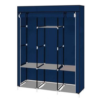   Armadio mobile con copertura con zip - 130x45x170 cm, facile da montare, storage antipolvere