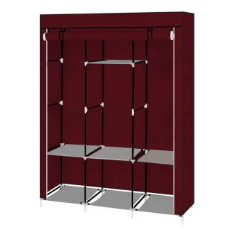   Armadio mobile con copertura con zip - 130x45x170 cm, facile da montare, storage antipolvere