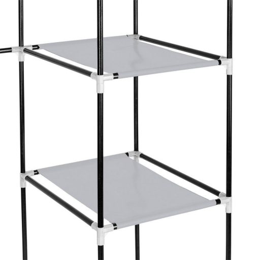 Armadio mobile con copertura con zip - 130x45x170 cm, facile da montare, storage antipolvere