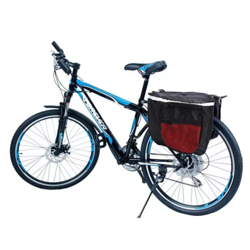 Borsa da bicicletta impermeabile doppia da 25L con strisce riflettenti