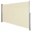 Schermo di privacy estensibile - Tessuto beige impermeabile, riavvolgimento automatico, 300x160 cm