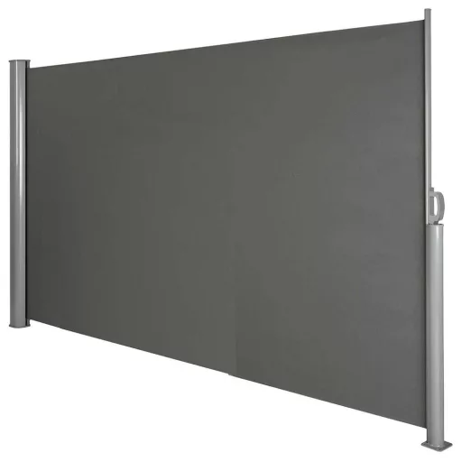 Parete schermante retrattile impermeabile - Grigio scuro, 160x300 cm