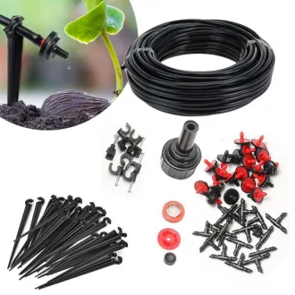   Sistema di irrigazione a goccia con tubo personalizzabile da 23 m - soluzione per il risparmio idrico per giardini