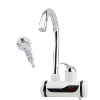   Rubinetto scaldacqua con display LED - Montaggio a parete, connessione orizzontale