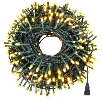   Luci a stringa LED disponibili in diverse dimensioni e colori - 120 LED - bianco caldo