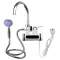 Rubinetto scaldacqua con display LED - Montaggio a parete, connessione orizzontale con doccetta