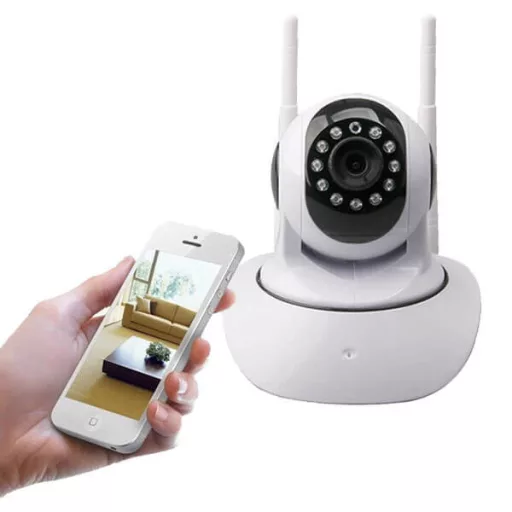 Telecamera di sicurezza WiFi HD 720P con rilevamento del movimento e audio bidirezionale