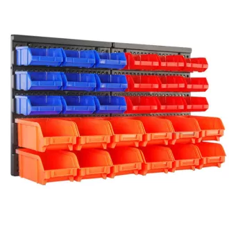 Set di organizer per attrezzi e viti da parete - 30 pezzi