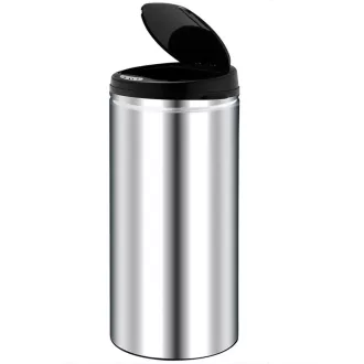   Cestino per rifiuti in acciaio inossidabile da 52L con coperchio senza contatto - Disponibile in diverse dimensioni
