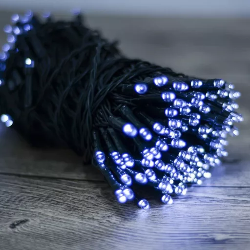 100 LED Luci a Stringa Solari per Giardino - 10m, Impermeabili, Accensione/Spegnimento Automatico