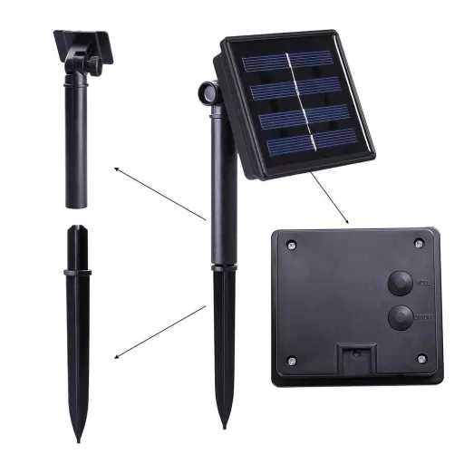 100 LED Luci a Stringa Solari per Giardino - 10m, Impermeabili, Accensione/Spegnimento Automatico