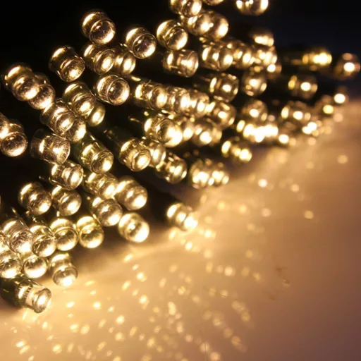 Luci a stringa solari da giardino 100 LED - 20m, Bianco caldo, Resistenti alle intemperie