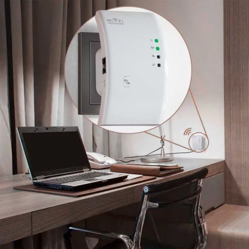 Ripetitore WiFi senza fili - Copertura di 200 m, Velocità di 300 Mbps