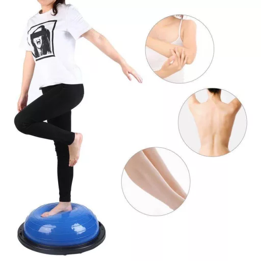 Palla per equilibrio per coordinazione e allenamenti total body - Capacità 150 kg, design doppio lato