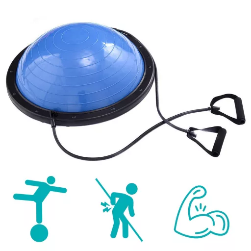 Palla per equilibrio per coordinazione e allenamenti total body - Capacità 150 kg, design doppio lato