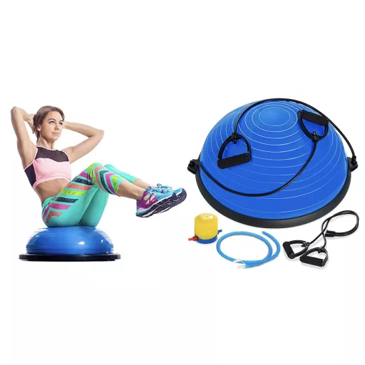 Palla per equilibrio per coordinazione e allenamenti total body - Capacità 150 kg, design doppio lato