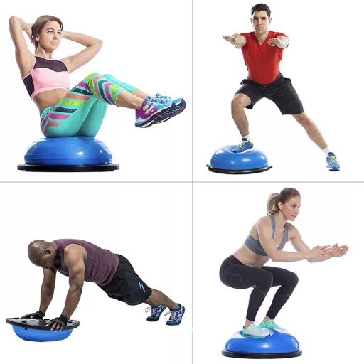 Palla per equilibrio per coordinazione e allenamenti total body - Capacità 150 kg, design doppio lato