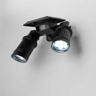  Luce LED solare a doppia testa con sensore di movimento e funzione crepuscolare
