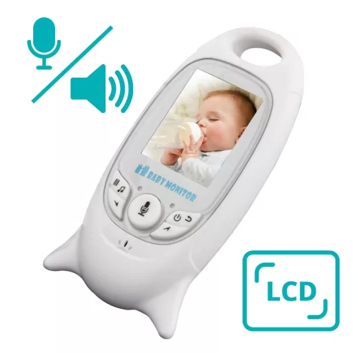 Monitor per bambini con telecamera e comunicazione bidirezionale e sensore di temperatura