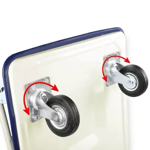 Carrello a mano pieghevole in metallo con capacità di 150 kg