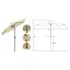 Ombrellone da patio extra large regolabile - Diametro 2,7 m, Altezza 2,25 m, Senza base