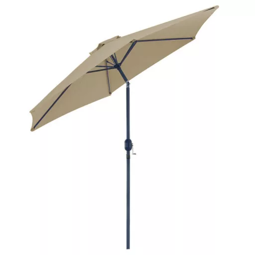 Ombrellone da patio extra large regolabile - Diametro 2,7 m, Altezza 2,25 m, Senza base