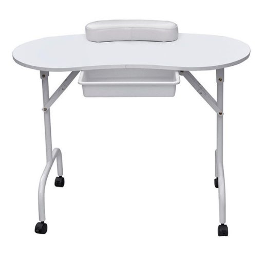 Tavolo da manicure pieghevole portatile con cassetto e borsa da trasporto - Ideale per saloni e servizi mobili