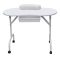 Tavolo da manicure pieghevole portatile con cassetto e borsa da trasporto - Ideale per saloni e servizi mobili