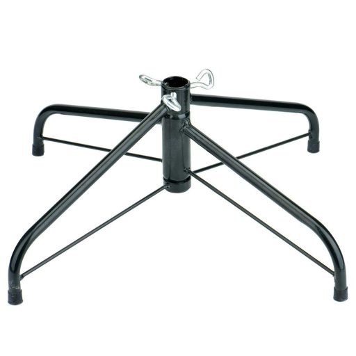 Albero di Natale artificiale 3D realistico con base in metallo - 120 cm