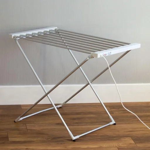 Asciugatrice elettrica pieghevole da 120W con 8 barre riscaldate e superficie di asciugatura di 6,2 m