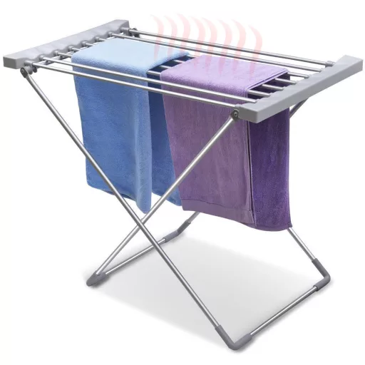 Asciugatrice elettrica pieghevole da 120W con 8 barre riscaldate e superficie di asciugatura di 6,2 m
