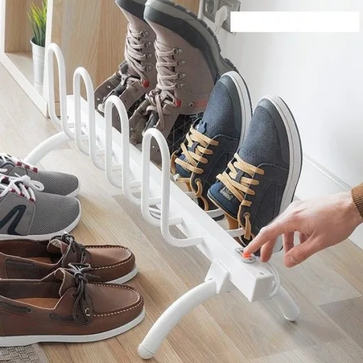 Asciugatore elettrico per scarpe per 4 paia, 80W, compatto e sicuro