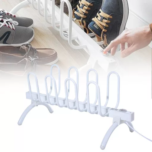 Asciugatore elettrico per scarpe per 4 paia, 80W, compatto e sicuro