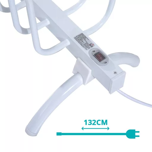 Asciugatore elettrico per scarpe per 4 paia, 80W, compatto e sicuro