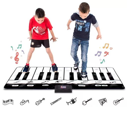 Tappeto da gioco gigante per pianoforte con tasti sensibili alla pressione e funzione di registrazione