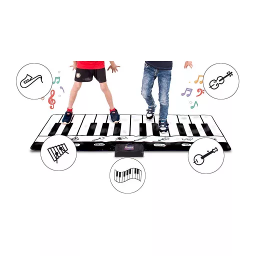 Tappeto da gioco gigante per pianoforte con tasti sensibili alla pressione e funzione di registrazione