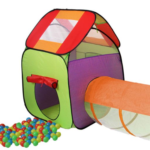 Tenda da gioco con tunnel e 200 palline colorate - Divertimento indoor/outdoor