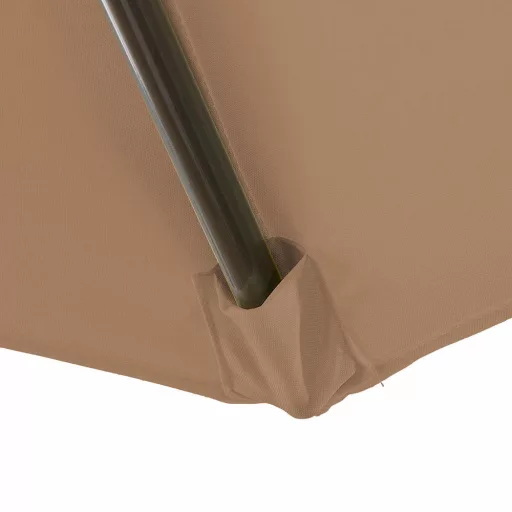 Ombrellone da balcone a mezza luna con manovella facile, design salvaspazio
