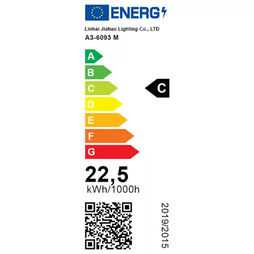 Luci decorative a stringa impermeabili con 15 lampadine LED E27, 14,6 m, bianco caldo