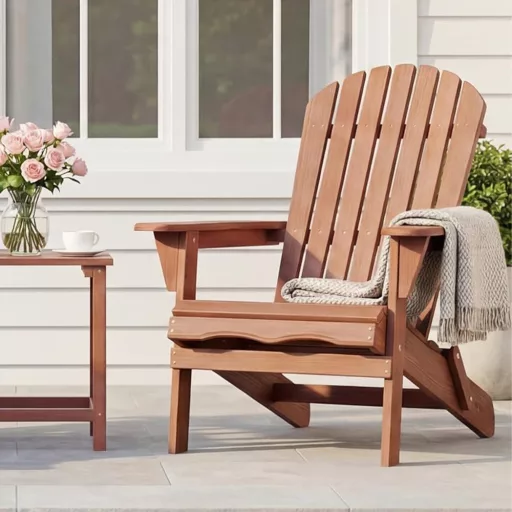 Sedia da giardino pieghevole in legno di cedro classica - Design ergonomico, durevole e salvaspazio