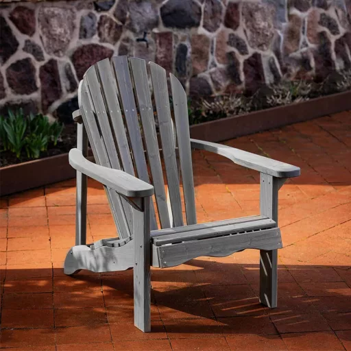 Sedia da giardino in legno di cedro classica - Design ergonomico, pieghevole, durevole