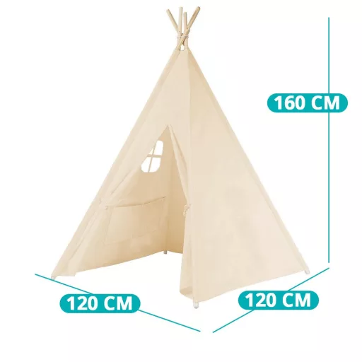 Tenda Indiana per Bambini - Casa da Gioco Interna/Esterna con Montaggio Facile, 3 Colori